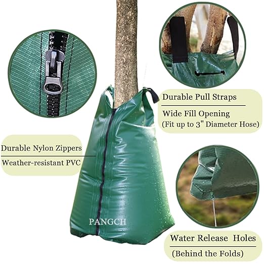 Tree Watering Bag, 20 Gallon Slow Release Tree Watering Bags-Drip Irrigation Bag for Newly Planted or Established Trees (5 Pack)