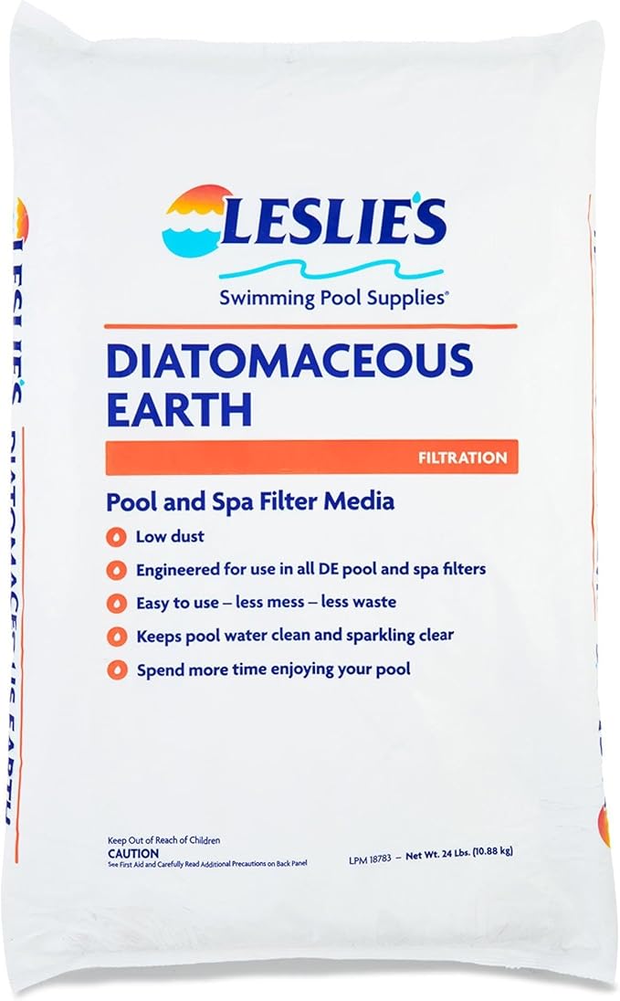Leslie's Diatomaceous Earth Pool Filter Powder, 24 lb Bag LPM 18783