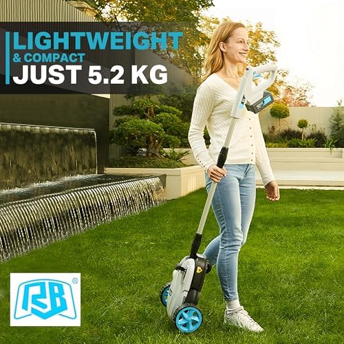RB 40V 9" Cordless Lawn Mower with Charger & 2Ah Battery × 2