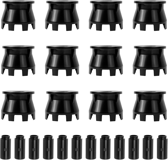 1.5" Pop-Up Sprinkler Riser Extension - 12 Pcs Stackable Irrigation Adapter Enhanced Sprinkler Riser Height & Precision for Pop-Up Sprinkler Alignment - Lawn Sprinkler Riser Extension Component
