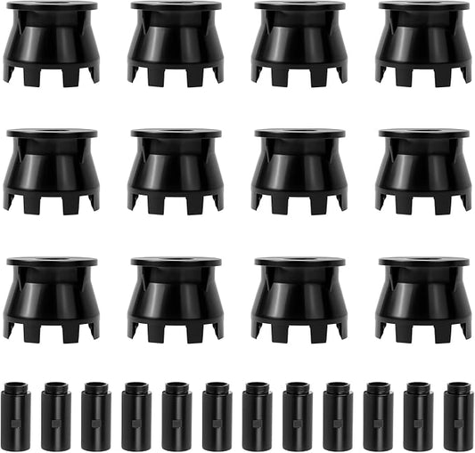 1.5" Pop-Up Sprinkler Riser Extension - 12 Pcs Stackable Irrigation Adapter Enhanced Sprinkler Riser Height & Precision for Pop-Up Sprinkler Alignment - Lawn Sprinkler Riser Extension Component