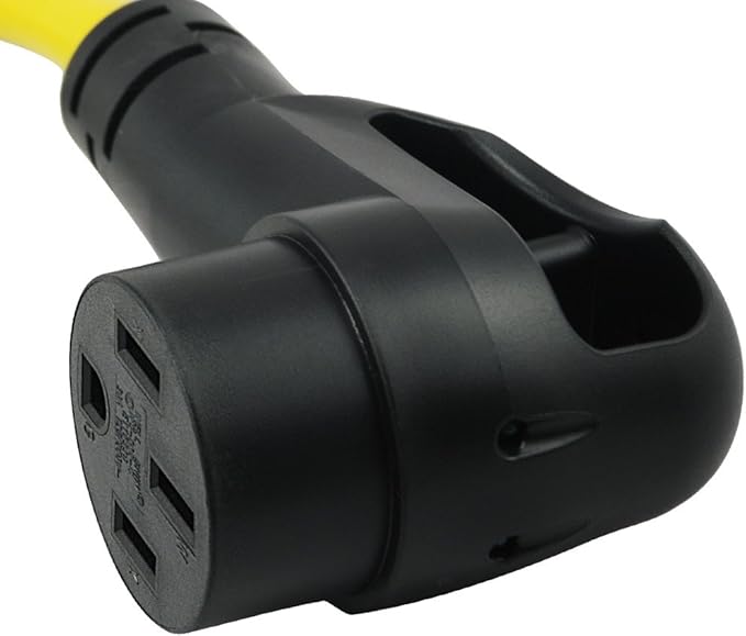 Conntek 15875 RV-Generator Adapter L14-20P 20A 4Prong Locking Plug to 14-50P 50A 125/250V Lighted Adapter, 1.5-Feet