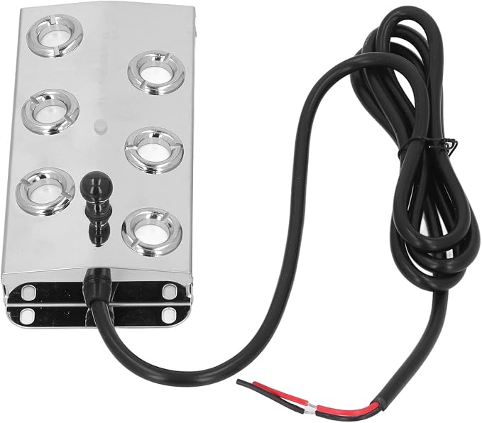 Focket Ultrasonic Fog Creator, 6 Heads Quiet Fogger IP67 1.5 m Cable 304 Stainless Steel for Landscape Halloween with Easy to Use Design