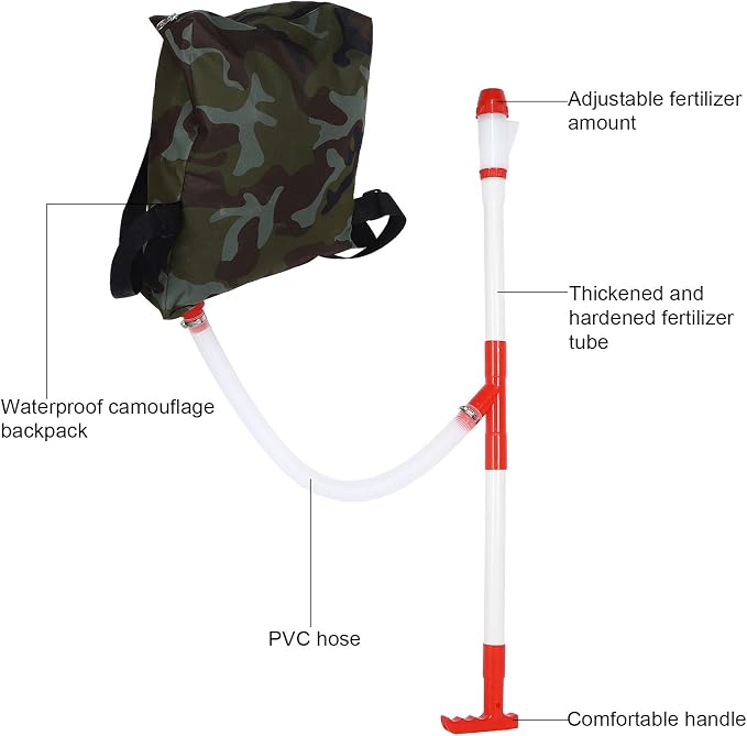 01 Fertilizer Sprayer, Fertilizer Spreader, Ajustable Comfortable Manual Ergonomic Handle Design for Corn Vegetables