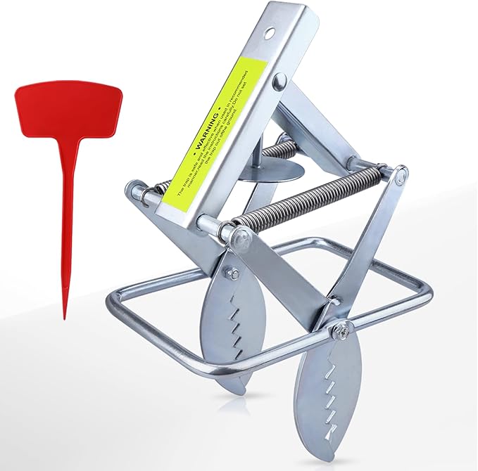 Upgraded Mole Trap Scissor, Mole Traps for Lawns that Kill Best, Easy Step Setup