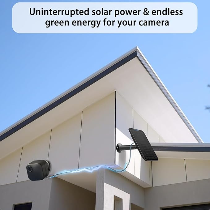 4W Solar Panel Charging Compatible with Blink 3rd Gen/XT/XT2/4th Gen Camera,with 13.1ft Waterproof Charging Cable, IP65 Weatherproof,Includes Secure Wall Mount(3-Pack)