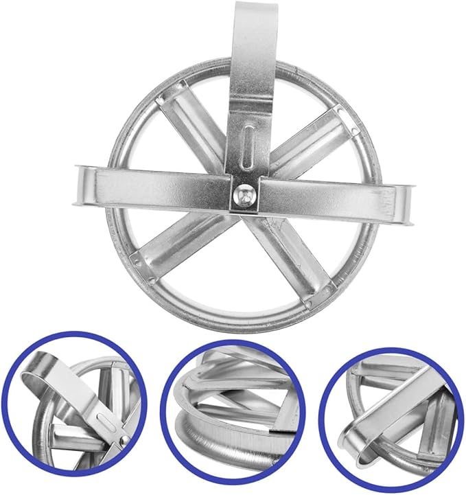 Clothesline Pulley 2 Pack Outdoor Laundry Clothes Hanging Rope Pulley with Rust-Resistant Iron and Deep Groove for Secure Drying Coats Blankets Shirts