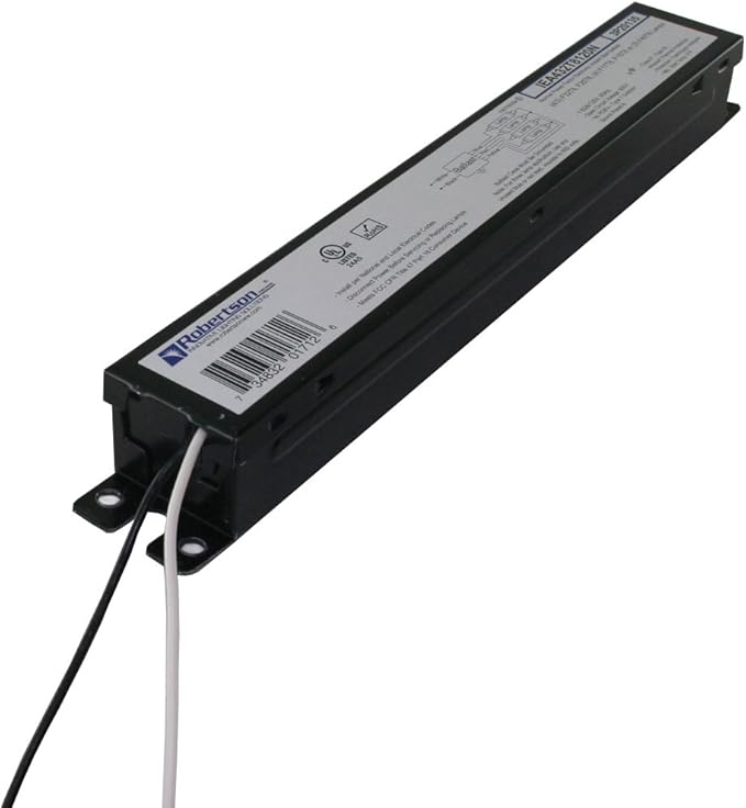 Robertson IEA432T8120N (3P20135) Electronic Fluorescent Ballast, for 3 or 4 T8 Fluorescent lamps between 17W-32W (F17T8 through F32T8) or 3 F40T8 Lamps, Instant Start, 120V (Qty 1)