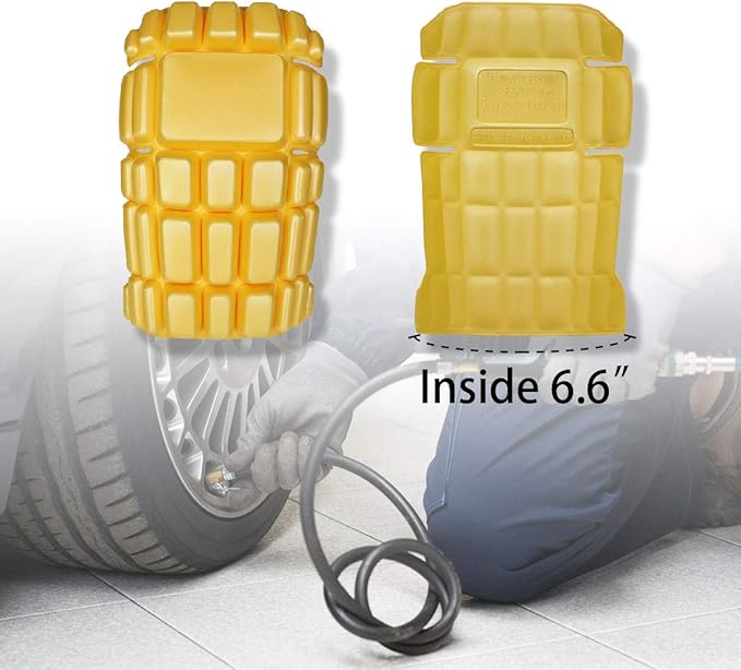 3 Pairs Foam Knee Pad Inserts,Cargo Pants Knee Pads,Gardening Knee Pads 9.45''x6.6''×0.7"(L-Durable)