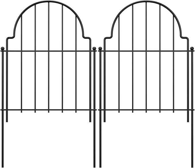 Garden Fence Panels, 17in H x 18.7ft L, 18 Panels Rust-Resistant Decorative Garden Fence, No Dig Small Garden Fence, Animal Barrier Fence for Garden Yard Flower Bed Patio Outdoor