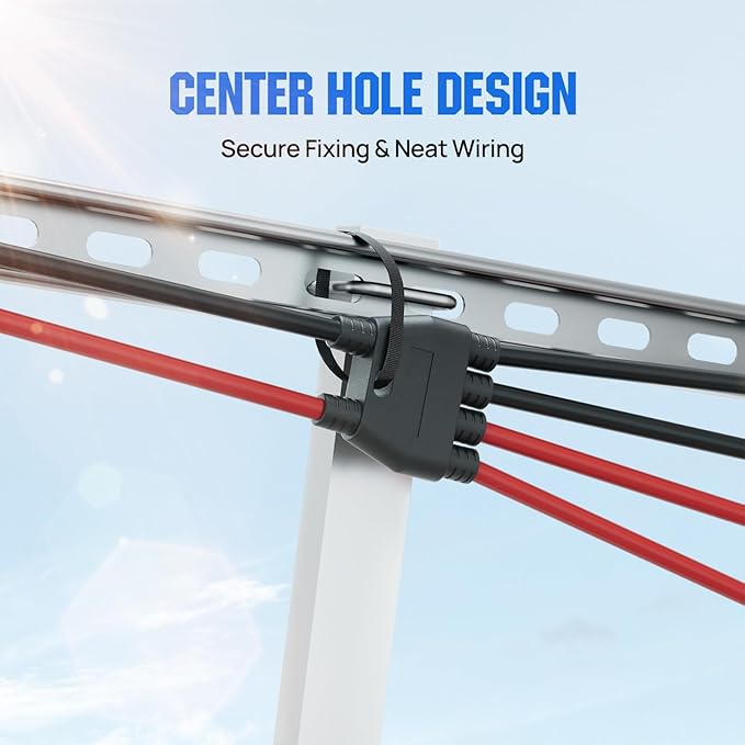 ECO-WORTHY Integrated Solar Connector 2-6 Y Branch Parallel PV Adapter Cable Wire Plug Tool Kit for Solar Panel(M/FFF+F/MMM)
