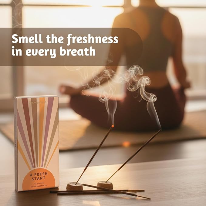 Folkulture Palo Santo Incense Sticks (120 Sticks) | Insence-Sticks for Graduation Gifts, Aromatherapy, Yoga, Room Freshener Gifts |No Charcoal,Non Toxic, 45 Mins, Long Burning Inscents-Sticks