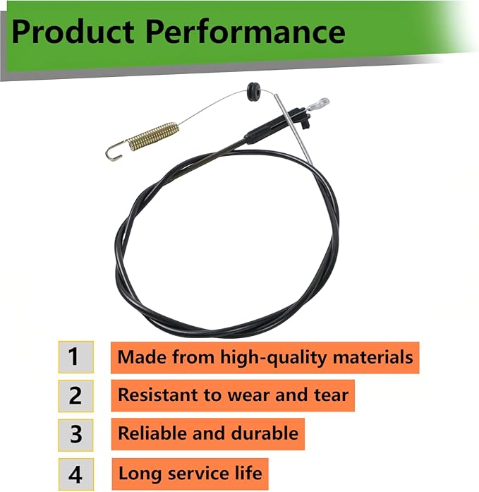 115-8439 Brake Cable for Toro 20333, 20333C, 20373, 20376, 20958,fits 22" Recycler Lawn Mower Replaces 290-923
