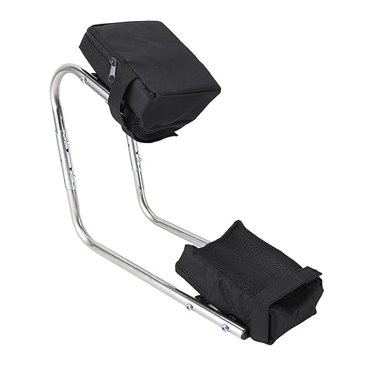 GOTOTOP Knee Seat Gardening Tool Stainless Steel Ergonomic Ankle Support Multifunctional Knee Seat Leg Brace for Gardening Work