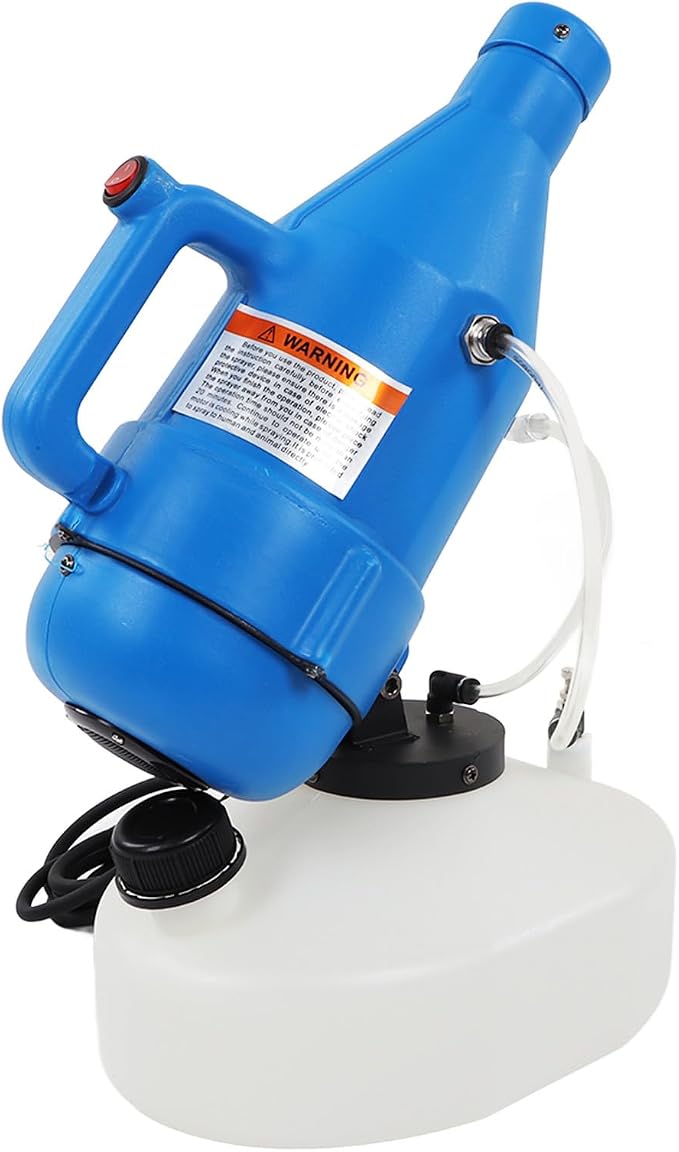 Electric ULV Portable Fogger Sprayer Machine Atomizer Mist Cold 32.8ft Spraying for Hotel School 4.5L(1.2 Gallon) (US Plug 110v)