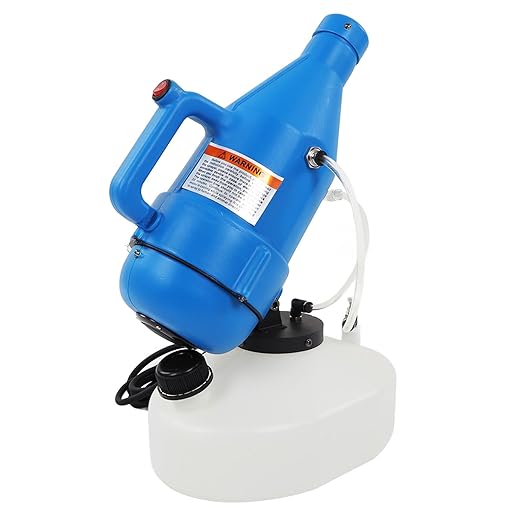 Marhynchus Electric ULV Portable Fogger Adjustable 4.5L Capacity 1400W Power with 5m Cable for Indoor Outdoor Commercial Use (US Plug 110V 700W)