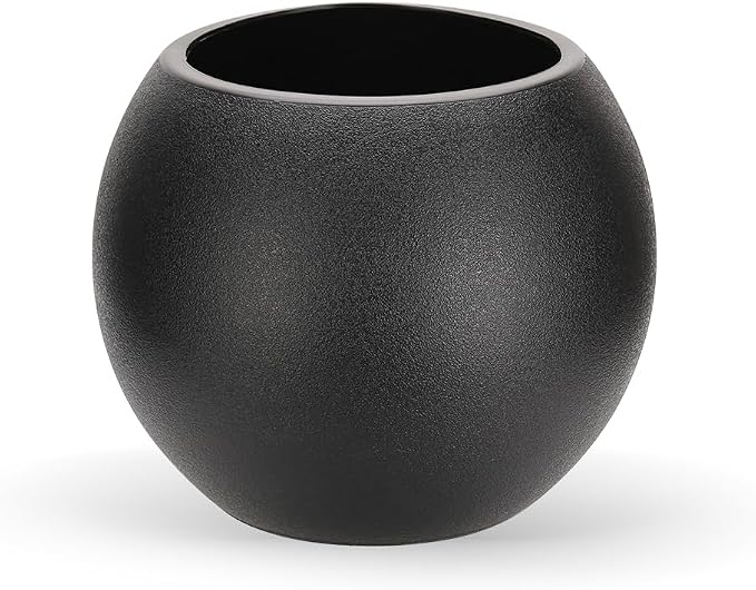 Large Round Planter,Planters for Indoor Plants & Outdoor,Durable Plastic Material Sphere Planter with Drainage Hole & Rubber Plug Weather Resistant,Plant Pot
