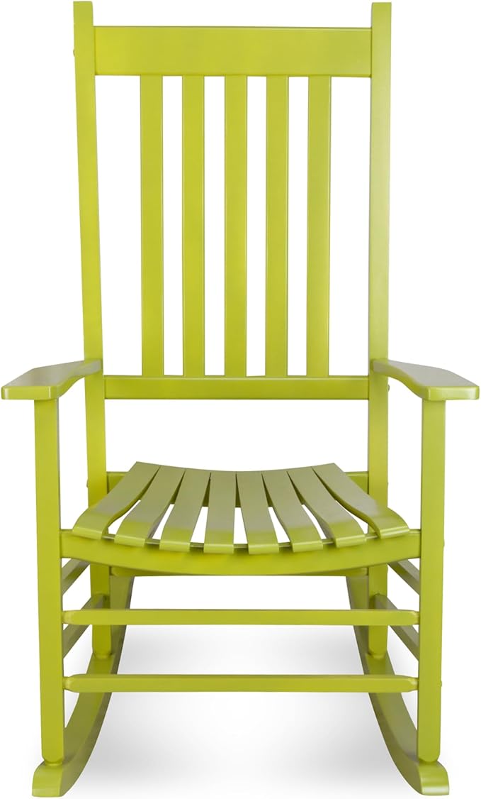 Shine Company Vermont Porch Rockers – Lime (Set of 2)