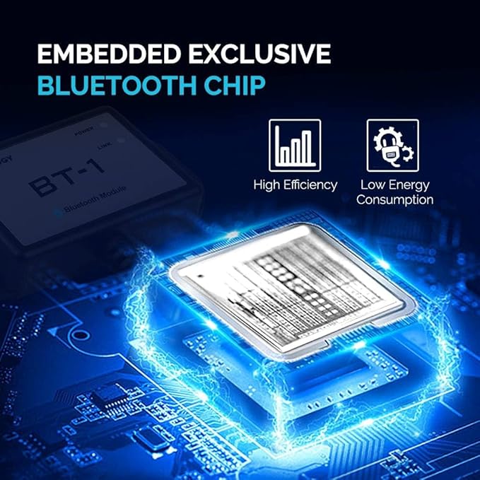 Renogy BT-1 Bluetooth Module for Solar Controllers - Wireless Monitor via DC Home App, 82ft Range, IP54 Waterproof, RJ12/RS232 Port, Compatible with Rover/Wanderer/Adventurer