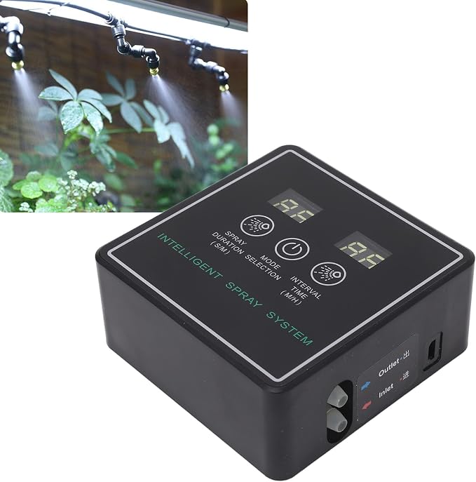 AYNEFY Reptile Fogger Smart System, 爬虫類 霧吹き 自動 Automatic Timing Humidifier 360 Misting Nozzles, 自動霧吹き 爬虫類 for Terrarium, Suitable for Lizards, Snakes, Turtles, Frogs