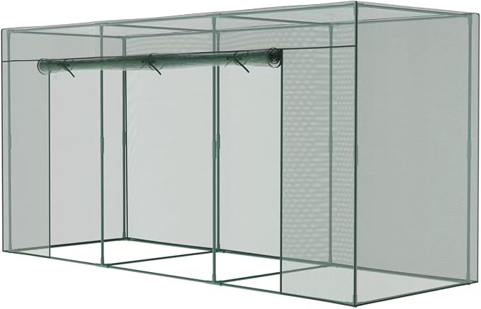 Premium Steel-Frame Plant Protection Net/Crop Cage, A Reusable Garden net Enclosure Designed to Shield Plants from pests, Animals, and Harsh Weather Conditions. (130.1 * 43.3 * 71.1'', Rectangular)