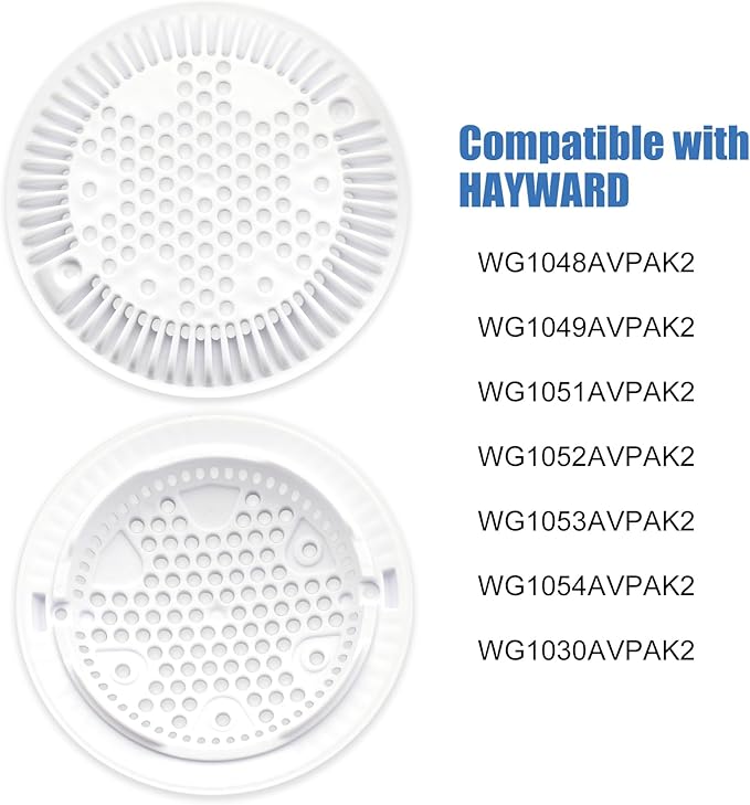 WGX1048E Pool Main Drain Cover Compatible with Hayward Suction and Dual Suction Outlet, Pool Drain Cover (1 Pack)