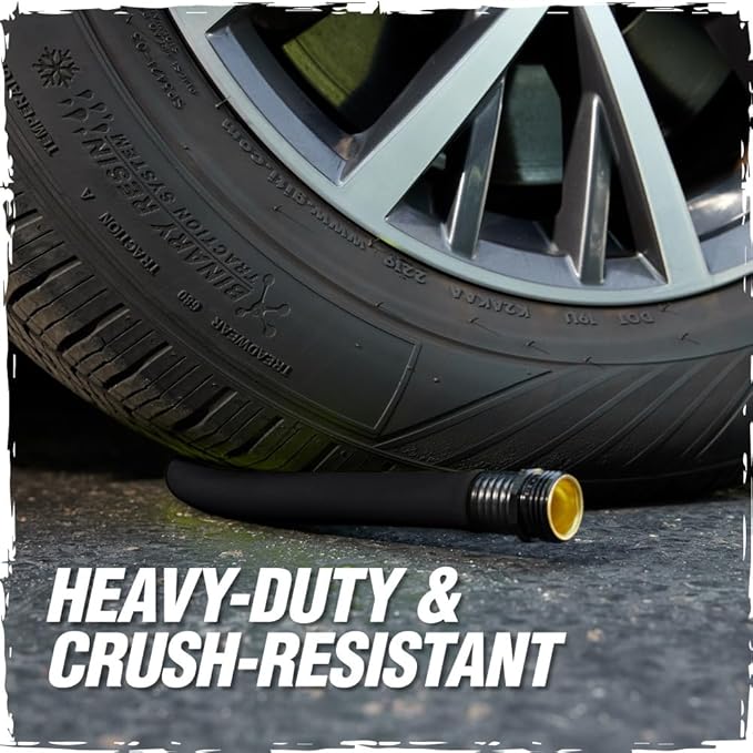 RUGGED RHINO Heavy Duty Garden Hose 75ft x 5/8in, Anti-Kink and Leakproof, Durable 4-Layer Construction, 500 PSI Burst, All Weather Outdoor Watering for Lawn, Garden, Flowers, Black and Orange