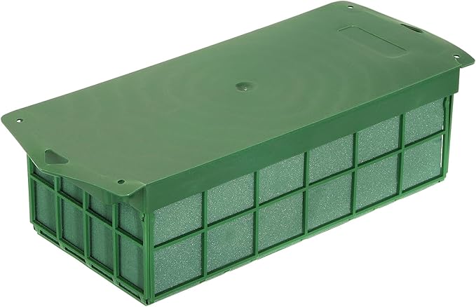 PATIKIL Floral Foam Cage Flower Holder, 4 Pcs Rectangle 12x5x3 Inch Cage Floral Foam for Flower Arrangement Table Centerpiece