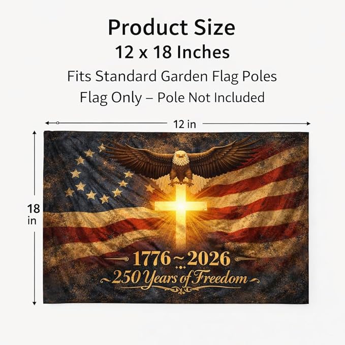 Us 250 Flag – 250th Anniversary USA Double Sided 3-Ply Outdoor Flag, We The People 1776-2026 Patriotic Yard & House Banner for 4th of July (5, 3X5)