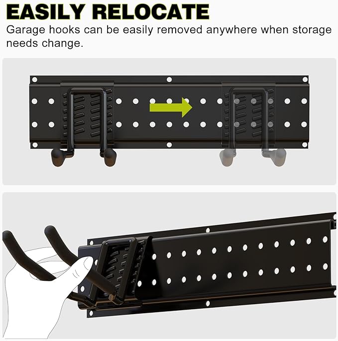 NattyDot Garage Tool Organizer Wall Mount Power Tool Organizer Wall Mount with Charging Station Garden Tool Hanger