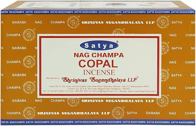 Copal Incense Sticks and Incense Stick Holder Bundle Insence Insense Satya