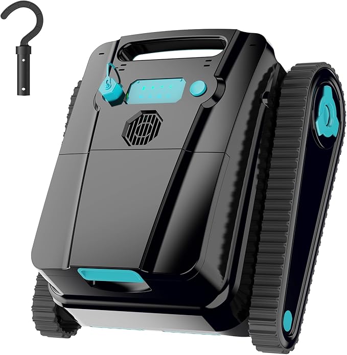 Obito H2 Cordless Robotic Pool Vacuum Cleaner, Dual Filtration, Wall Climbing & Waterline Cleaning, Smart Navigation, Lightweight Automatic Pool Cleaner for Pools up to 2,775 Sq.ft