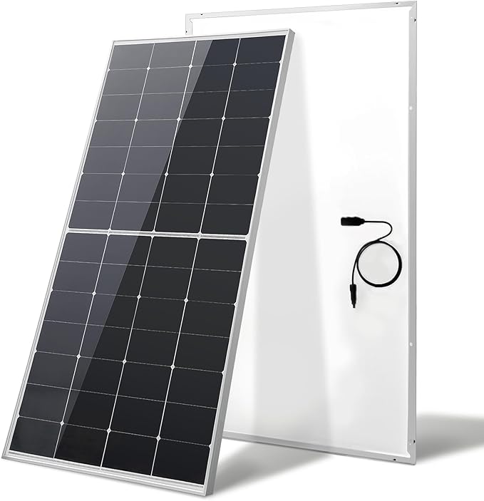 200 Watt Solar Panel, HPBC 225w Solar Panels, 25.5% High-Efficiency Solar Cell rv Solar Panels IP68 Rate for Home Off-Grid System Roof RV Boat Marine Trailer Farm(HPBC 225w)