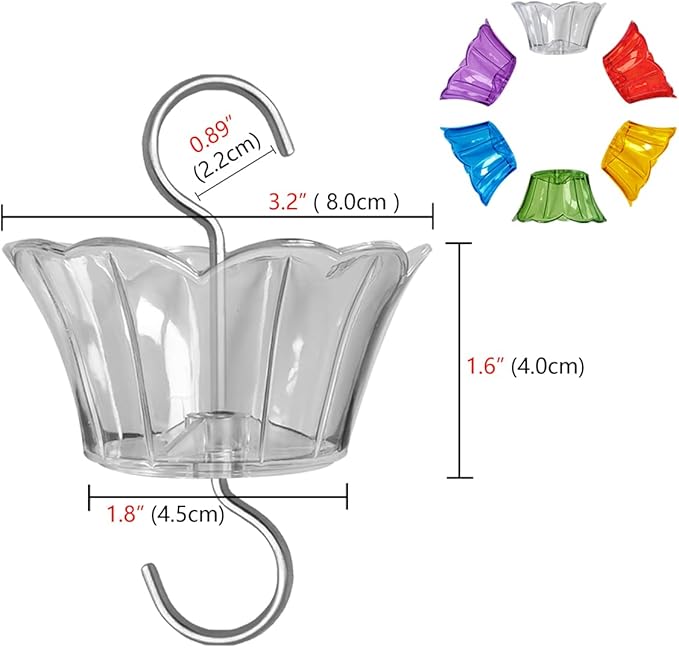 Ant Moat for Hummingbird Feeder - 3 OZ x 4 Pack Insect Guard with Large Capacity (Purple)