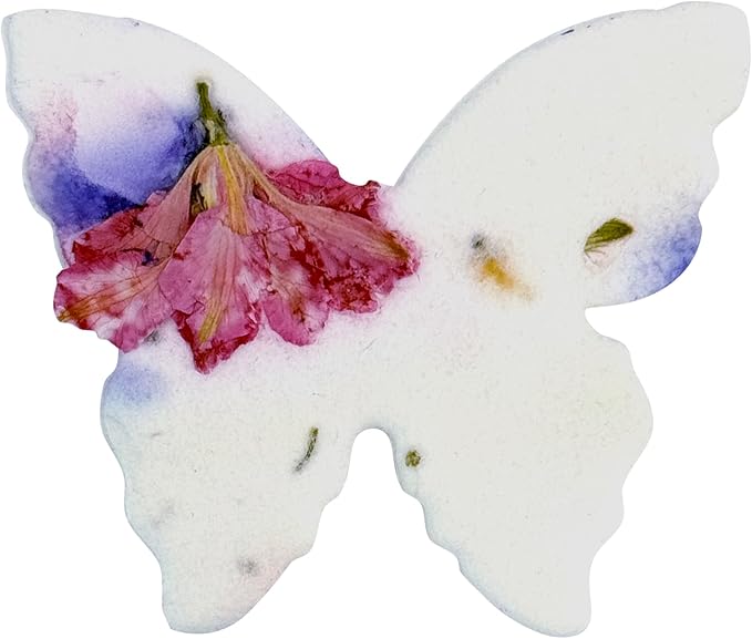 50pcs Small Pink & Purple Butterfly Seed Paper – Writable & Plantable Wildflower, Mom's Gift for Mother’s Day, Use for Wedding, Baby Shower, Party Favors & Easter Decorations