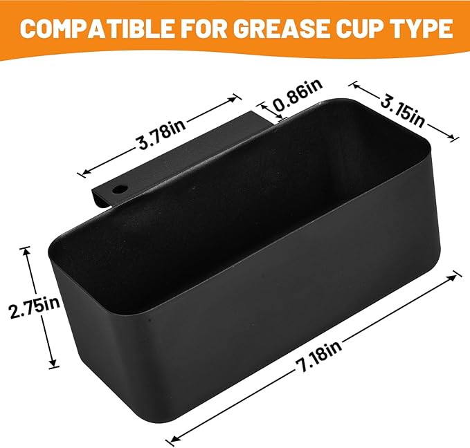 Griddle Grease Catcher/Grease Cup Foil Tray pan for Blackstone Stove Griddles 17'' 22'' 28'' 30'' 36'', Drip Catcher Pan for Blackstone Professional Flat Top Griddles Replacement Part
