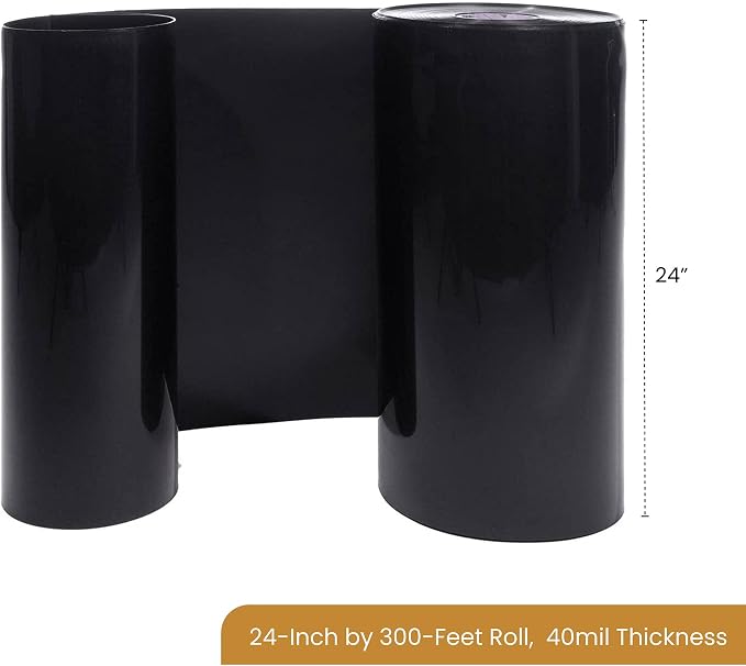 DeepRoot WB 24/40-300 Water/Bamboo Barrier Roll, 24” x 300’, 40 mil. Thickness, Black
