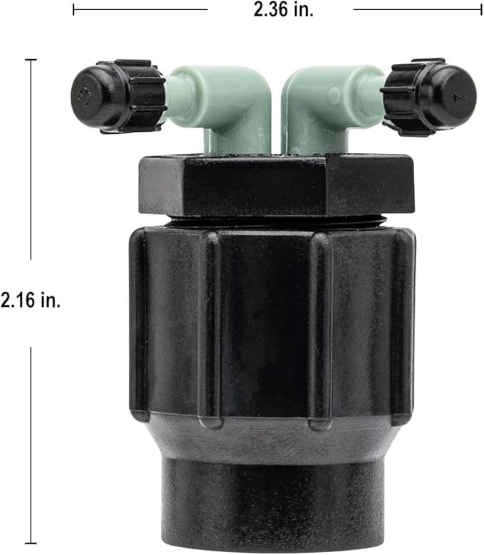 5-Pack Orbit Drip Irrigation System 4-Port Watering Manifold, 1/4" Dripper Tube - 67025