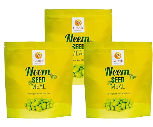 Premium Neem Seed Meal - All Natural Fertilizer for Gardening and Soil Amendment - Protect Your Garden with Organic Neem Cake Fertilizer (Pack of 3)