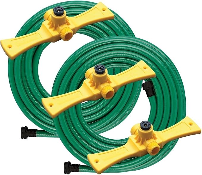 Orbit 58092N Port-A-Rain Hose Watering Sprinkler System, Green (3-Pack)