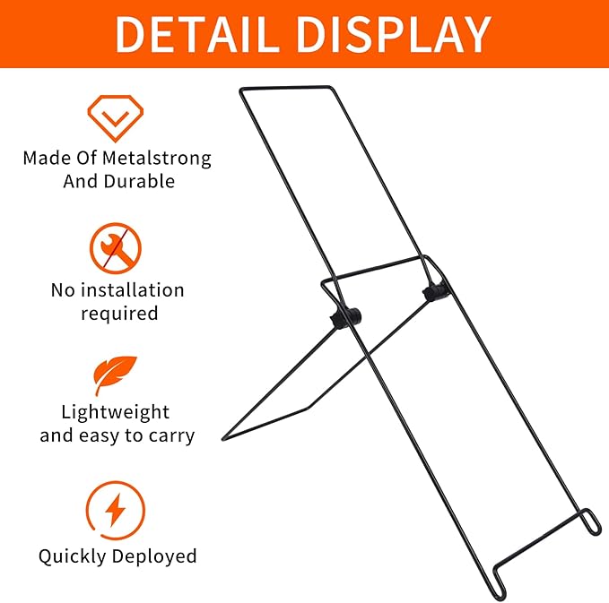 2 Pack Solar Panel Stand, Folding Solar Panel Stand, No Fixed Installation Required Sturdy and Lightweight Suitable for Less Than 0.35 Inches Thick