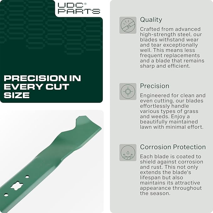 UDC Parts Mulching Blade 942-0741A 21 Inch/Fits Craftsman, MTD, Troy Bilt, Cub Cadet Replaces OEM no. 742-04100 742-0741 742-0741A 942-0741 942-04276 TB100 TB115 TB130 TB240 TB360 SC100