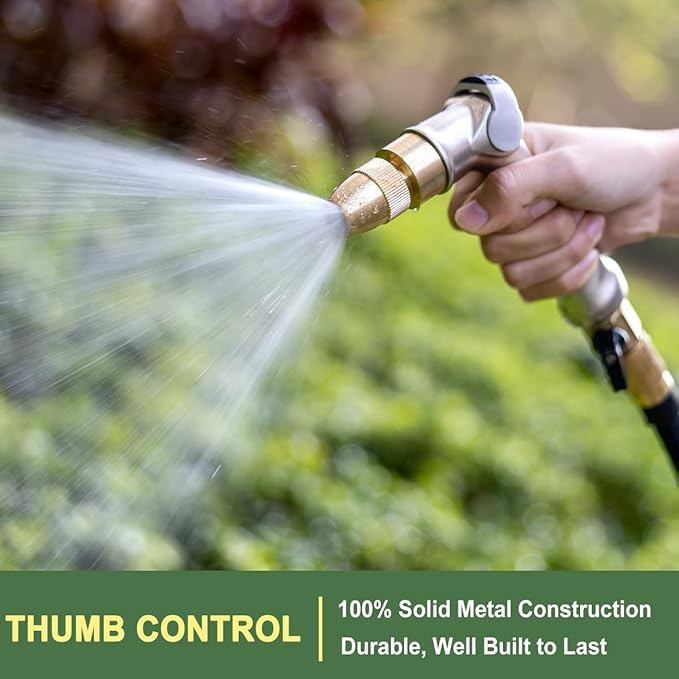 FANHAO Professional Garden Hose Nozzle + 2 Pack Lawn Sprinkler