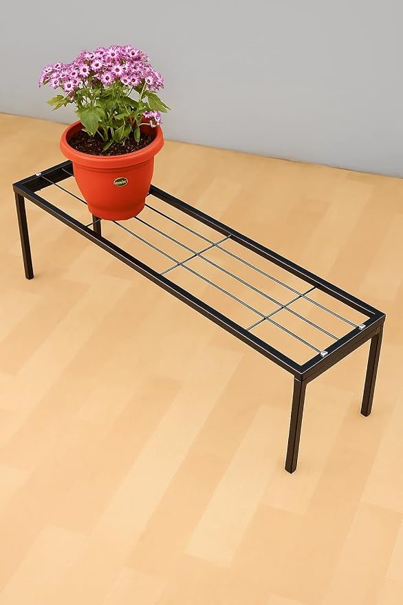Metal Plant Stand for Garden – Stylish Indoor/Outdoor Plant Container, Modern Design for Home & Garden Decor, Set of 1, Durable & Elegant