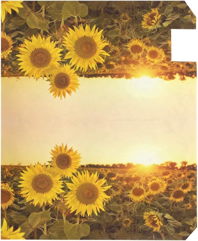 ZZKKO Summer Sunflowers Sunset Mailbox Covers Magnetic Seasonal Colorful Pattern Home Houses Decorations,25.5x20.8 Inch Large Size,Multicolor