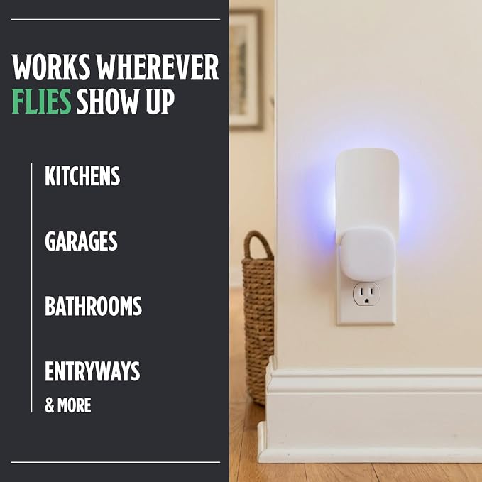 Grandpa Gus’s Indoor Fly Trap Refill Glue Boards 6 Pack - Sticky Replacement Cards for Flies, Gnats, Fruit Flies, Mosquitoes & Moths - Plug-in UV Light Trap Refills for Indoor Flying Insect Control