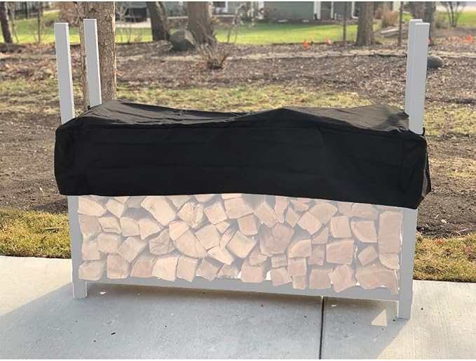 Firewood Rack Top Cover Waterproof Replacement for 5 Foot Firewood Log Heavy Duty Storage Log Rack Covers (Not The Full Cover)