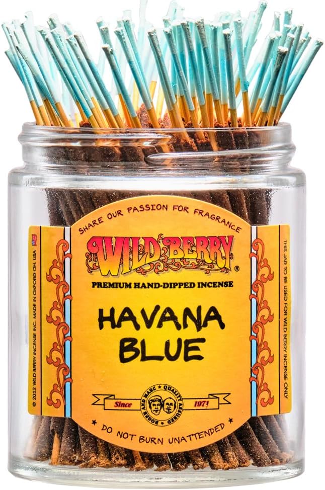 Wild Berry Shorties Incense Sticks - Hand Dipped in The USA (100 Count) - 4 inch (Havana Blue)