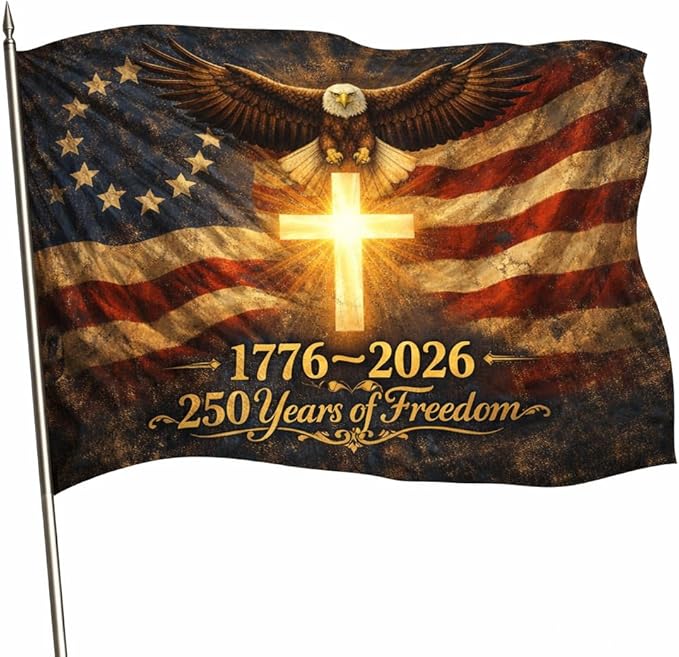 Us 250 Flag – 250th Anniversary USA Double Sided 3-Ply Outdoor Flag, We The People 1776-2026 Patriotic Yard & House Banner for 4th of July (5, 3X5)