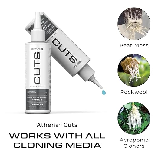 Athena Cuts Rooting Hormone Cloning Gel | Root Growth Hormone for Plant Cuttings, Clones & Propagation | Fast Root Development for All Plant Types | Easy Application Rooting Gel | 8 Ounce